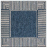 Safavieh Beach House 6'-7" x 6'-7" Rug in Blue / Beige