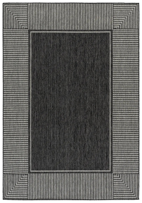 Safavieh Beach House 5'-3" x 7'-6" Rug in Black / Grey
