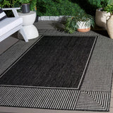 Safavieh Beach House 5'-3" x 7'-6" Rug in Black / Grey