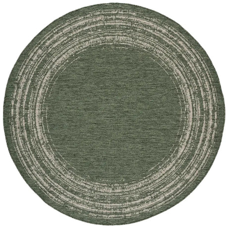 Safavieh Beach House 6'-7" x 6'-7" Rug in Green / Beige
