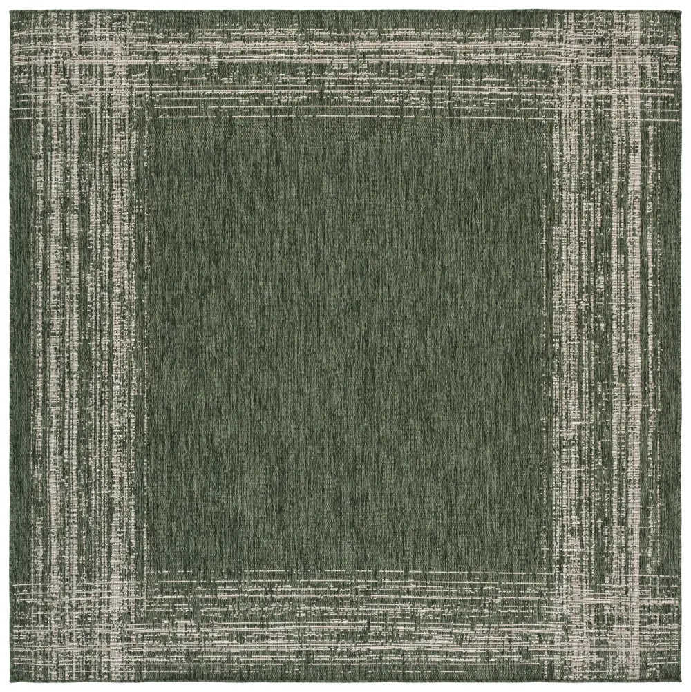 Safavieh Beach House 6'-7" x 6'-7" Rug in Green / Beige