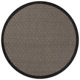 Safavieh Beach House 6'-7" x 6'-7" Rug in Black / Ivory