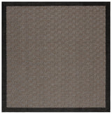 Safavieh Beach House 6'-7" x 6'-7" Rug in Black / Ivory