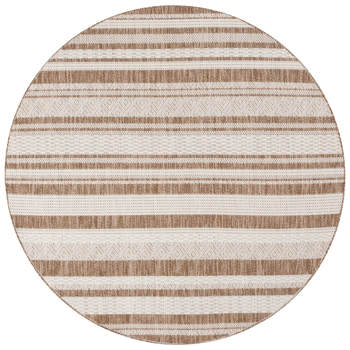 Safavieh Beach House 6'-7" x 6'-7" Rug in Navy / Ivory