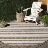 Safavieh Beach House 6'-7" x 6'-7" Rug in Navy / Ivory