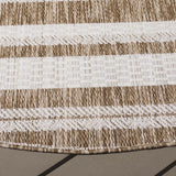 Safavieh Beach House 6'-7" x 6'-7" Rug in Navy / Ivory