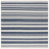 Safavieh Beach House 6'-7" x 6'-7" Rug in Brown / Ivory