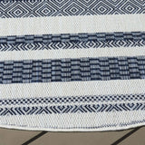Safavieh Beach House 6'-7" x 6'-7" Rug in Brown / Ivory