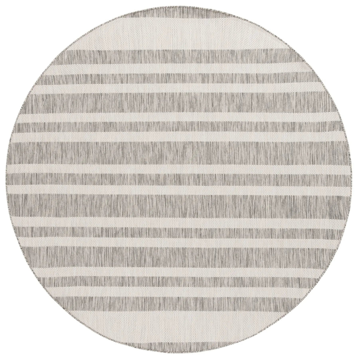 Safavieh Beach House 6'-7" x 6'-7" Rug in Grey / Ivory