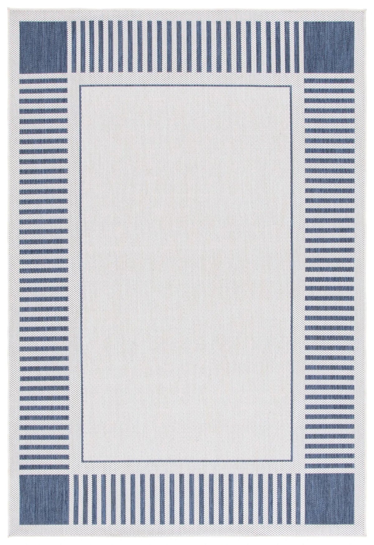 Safavieh Beach House 4'-0" x 6'-0" Rug in Ivory / Navy