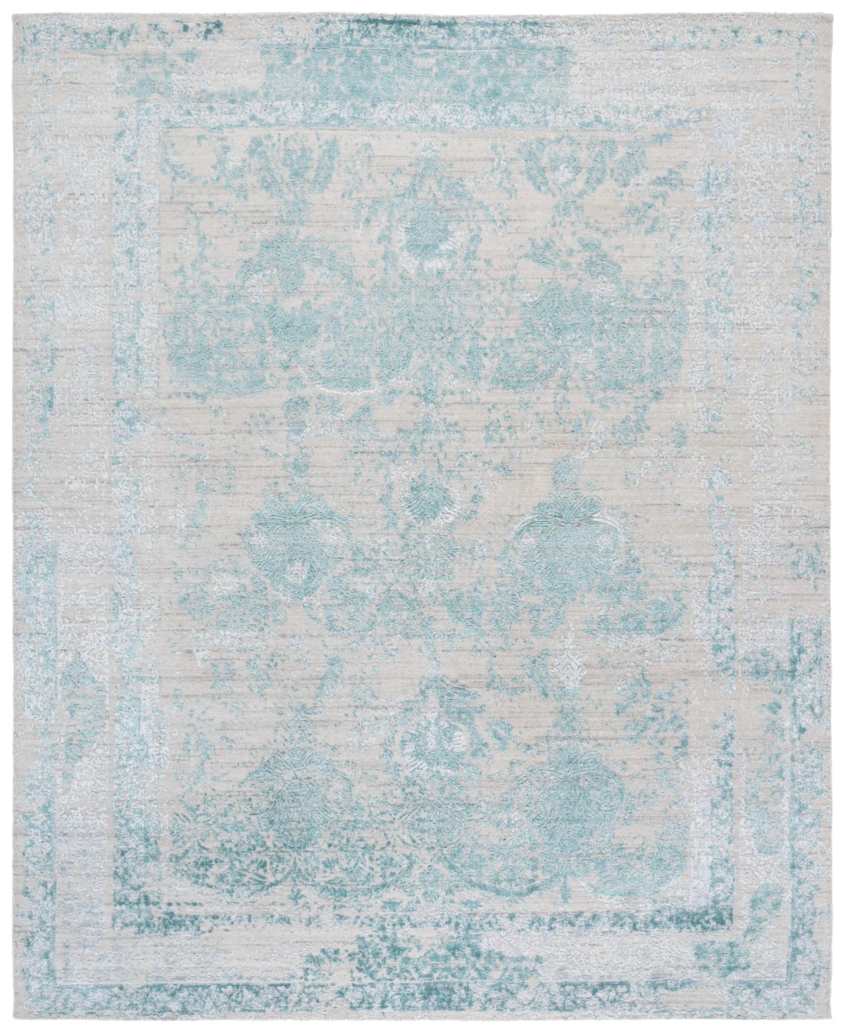 Safavieh Bedford 10'-0" x 14'-0" Rug in Turquoise / Ivory
