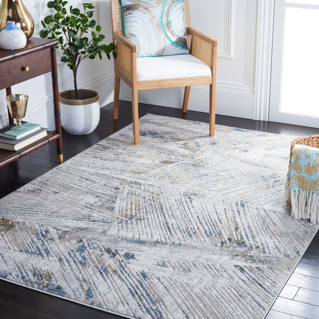 Safavieh Bel Air Bla224F Grey/Blue Rug.