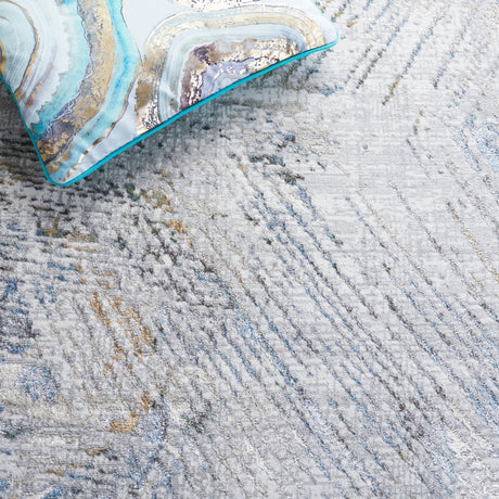 Safavieh Bel Air Bla224F Grey/Blue Rug.