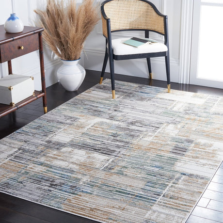 Safavieh Bel Air Bla226F Dark Grey/Gold Rug.