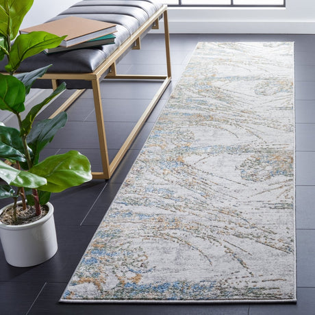 Safavieh Bel Air Bla228F Grey/Turquoise Rug.