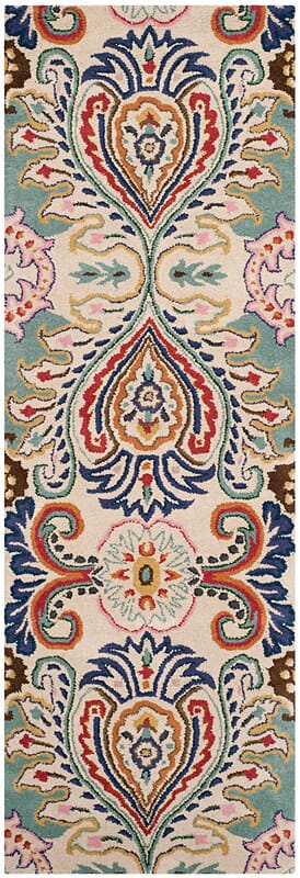 Safavieh Bella Bel118A Ivory / Blue Rugs.