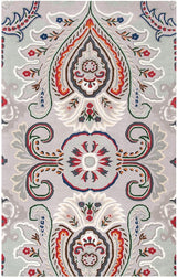 Safavieh Bella Bel118F Grey/Red Rugs.