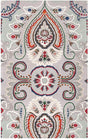 Safavieh Bella Bel118F Grey/Red Rugs.
