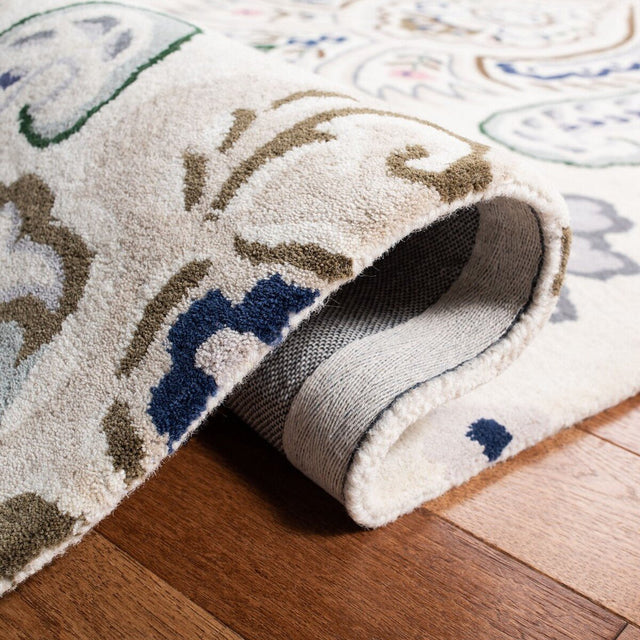 Safavieh Bella Bel118M Ivory/Blue Rugs.