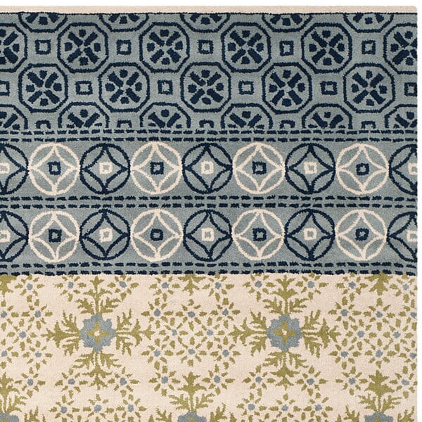 Safavieh Bella Bel119A Ivory / Blue Rugs.