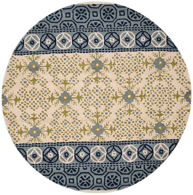 Safavieh Bella Bel119A Ivory / Blue Rugs.