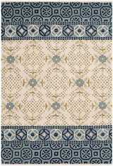 Safavieh Bella Bel119A Ivory / Blue Rugs.