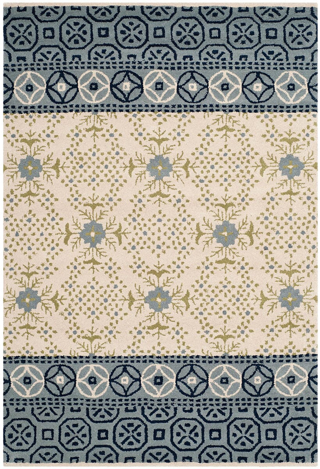 Safavieh Bella Bel119A Ivory / Blue Rugs.