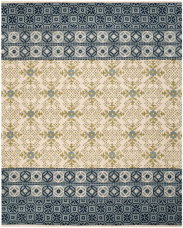 Safavieh Bella Bel119A Ivory / Blue Rugs.