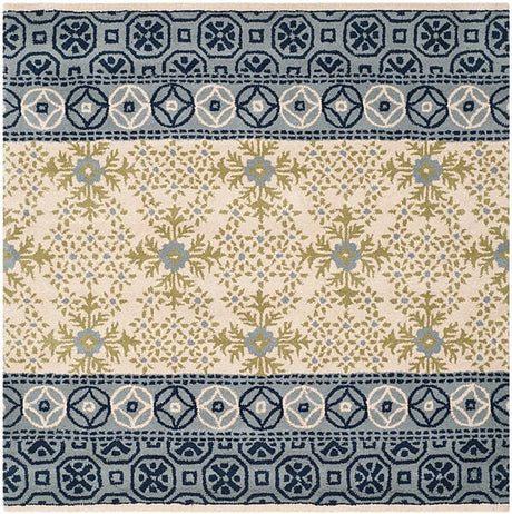 Safavieh Bella Bel119A Ivory / Blue Rugs.