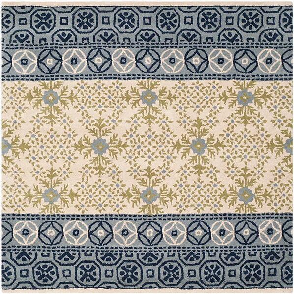Safavieh Bella Bel119A Ivory / Blue Rugs.