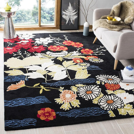 Safavieh Bella Bel124A Black / Multi Rugs.