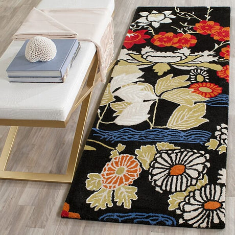 Safavieh Bella Bel124A Black / Multi Rugs.