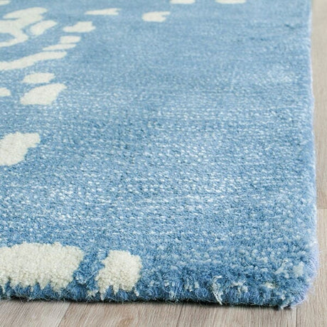 Safavieh Bella Bel125C Light Blue / Ivory Rugs.