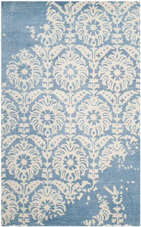 Safavieh Bella Bel125C Light Blue / Ivory Rugs.