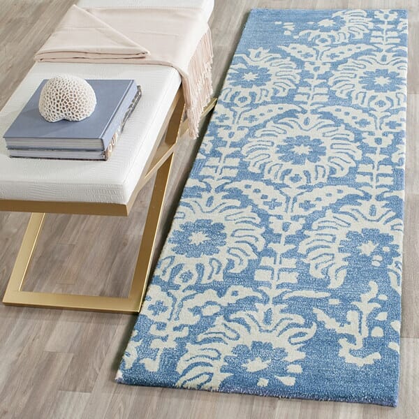 Safavieh Bella Bel125C Light Blue / Ivory Rugs.