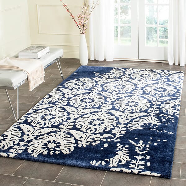 Safavieh Bella Bel125D Navy / Ivory Rugs.