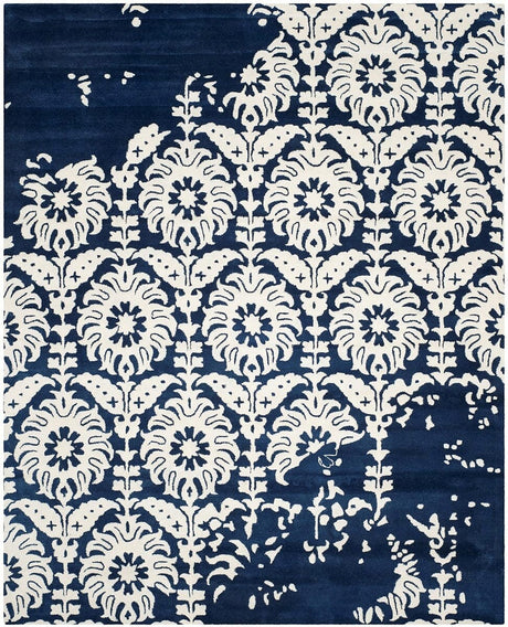 Safavieh Bella Bel125D Navy / Ivory Rugs.