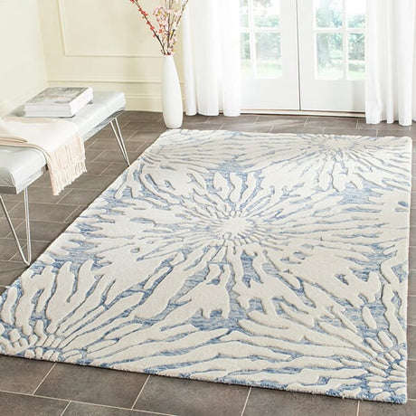 Safavieh Bella Bel129B Dark Blue / Ivory Rugs.