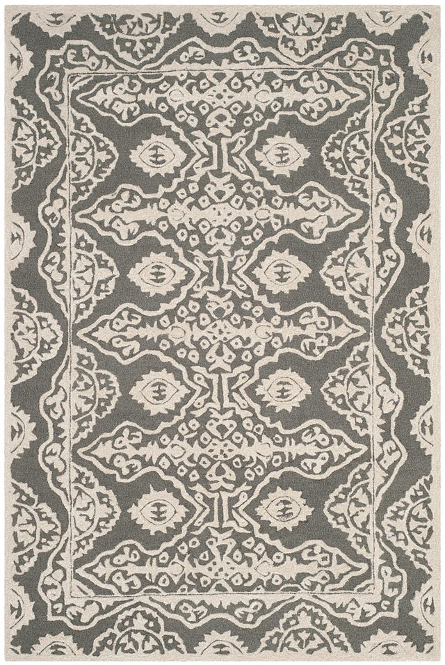 Safavieh Bella Bel134C Dark Grey / Ivory Rugs.