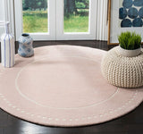 Safavieh Bella Bel151M Light Pink/Ivory Rug.
