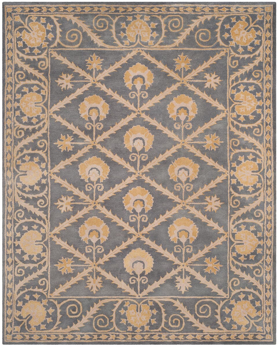 Safavieh Bella Bel152A Blue / Gold Rugs.