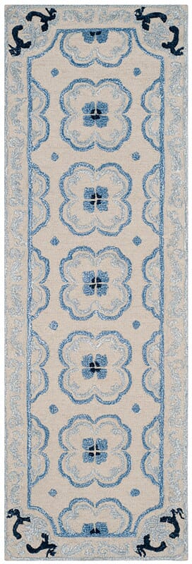 Safavieh Bella Bel154A Ivory / Blue Rugs.