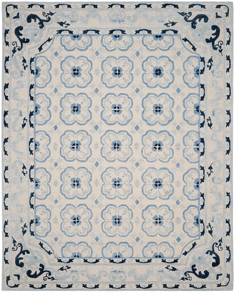 Safavieh Bella Bel154A Ivory / Blue Rugs.