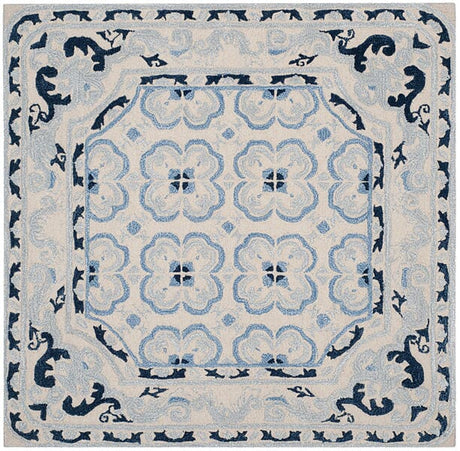 Safavieh Bella Bel154A Ivory / Blue Rugs.