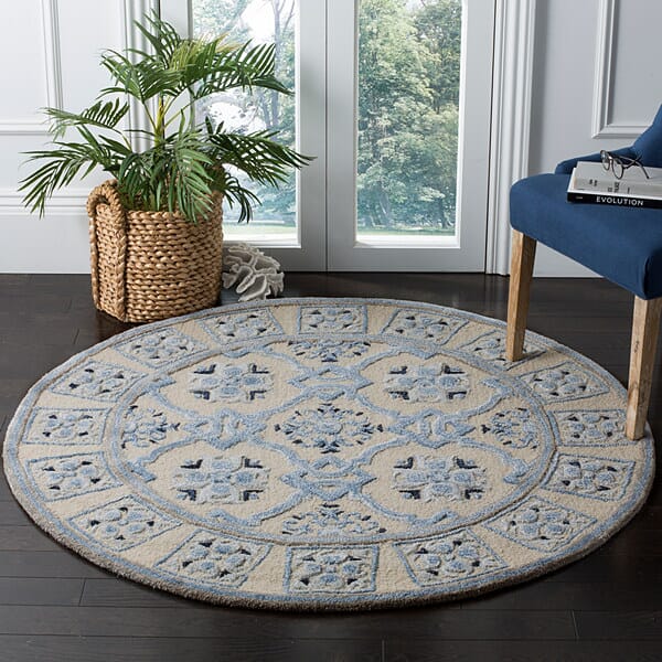 Safavieh Bella Bel155A Ivory/Blue Rug.