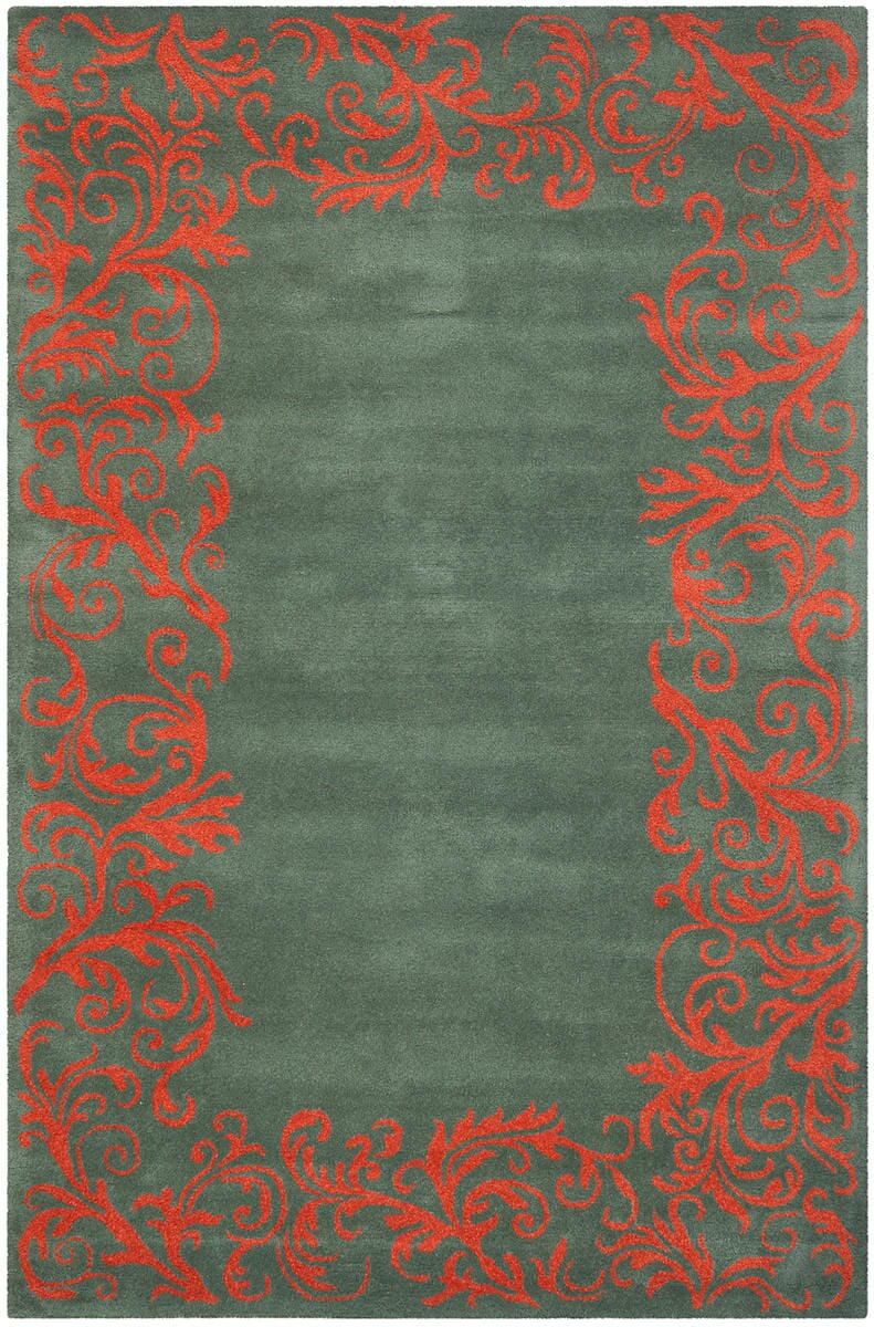 Safavieh Bella Bel350A Blue / Coral Rugs.