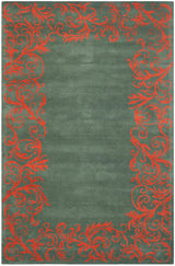Safavieh Bella Bel350A Blue / Coral Rugs.