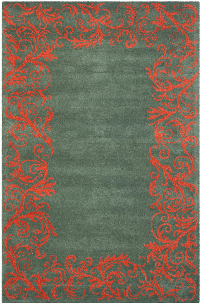 Safavieh Bella Bel350A Blue / Coral Rugs.