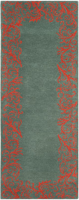 Safavieh Bella Bel350A Blue / Coral Rugs.