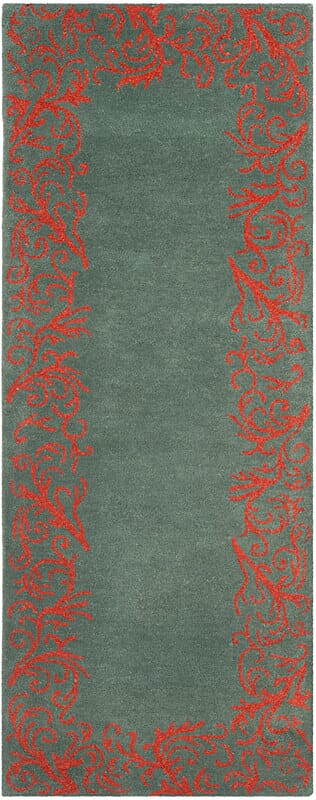 Safavieh Bella Bel350A Blue / Coral Rugs.